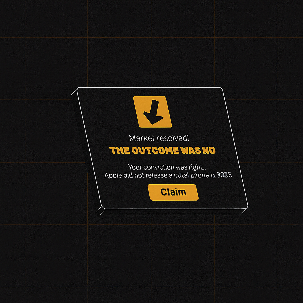 Market resolved notification